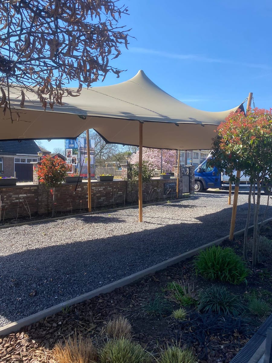 5,5 × 10,5 m Stretchtent